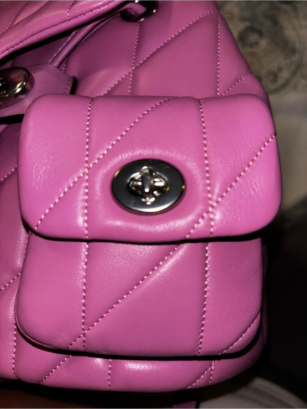 Coach Quilted Tabby Mini convertible Backpack - Picture 9 of 12